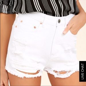 Lulus distressed shorts